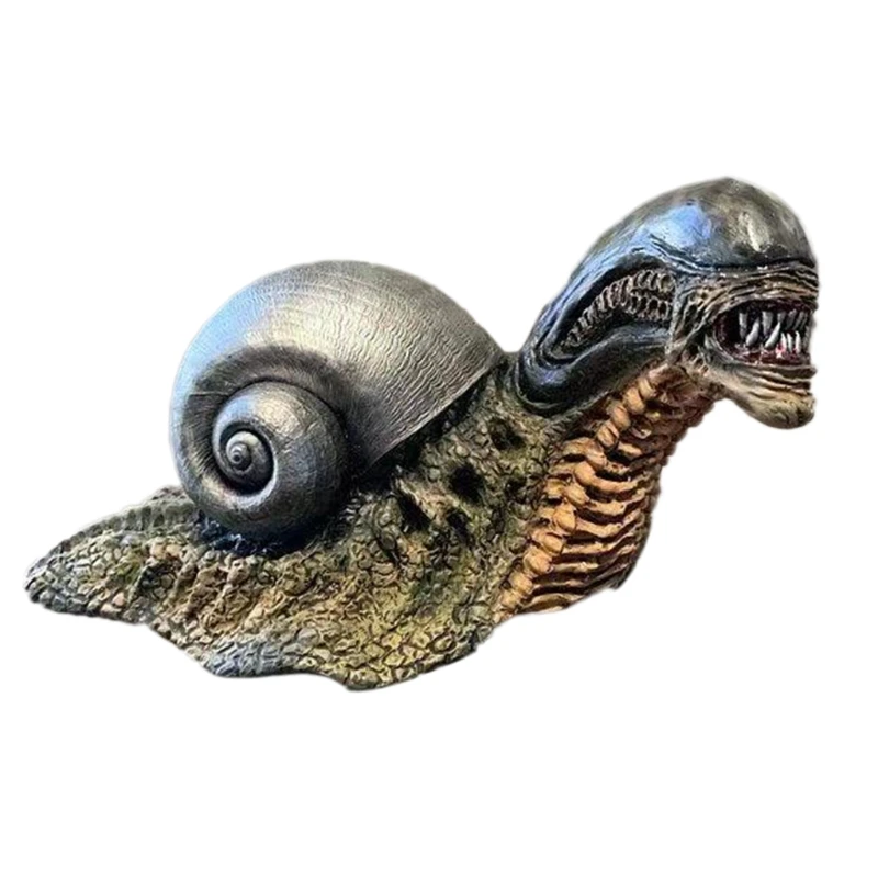 

Outdoor Statues Extraterrestrial Snail Statue Figure Model Doll Collection Birthday Gift Garden Home Decoration