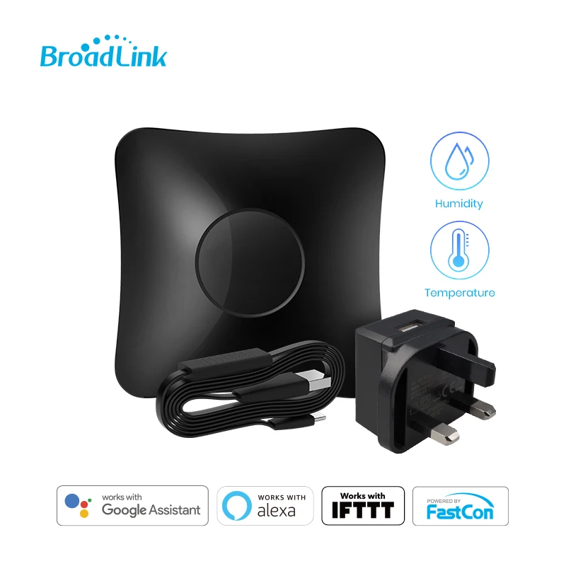 Inteligente com Sensor de Temperatura e Umidade Infravermelho e Rf433 Broadlink Versão ir – 315 Remoto Hub Hts2 Automação Residencial Inteligente Rm4 Pro uk