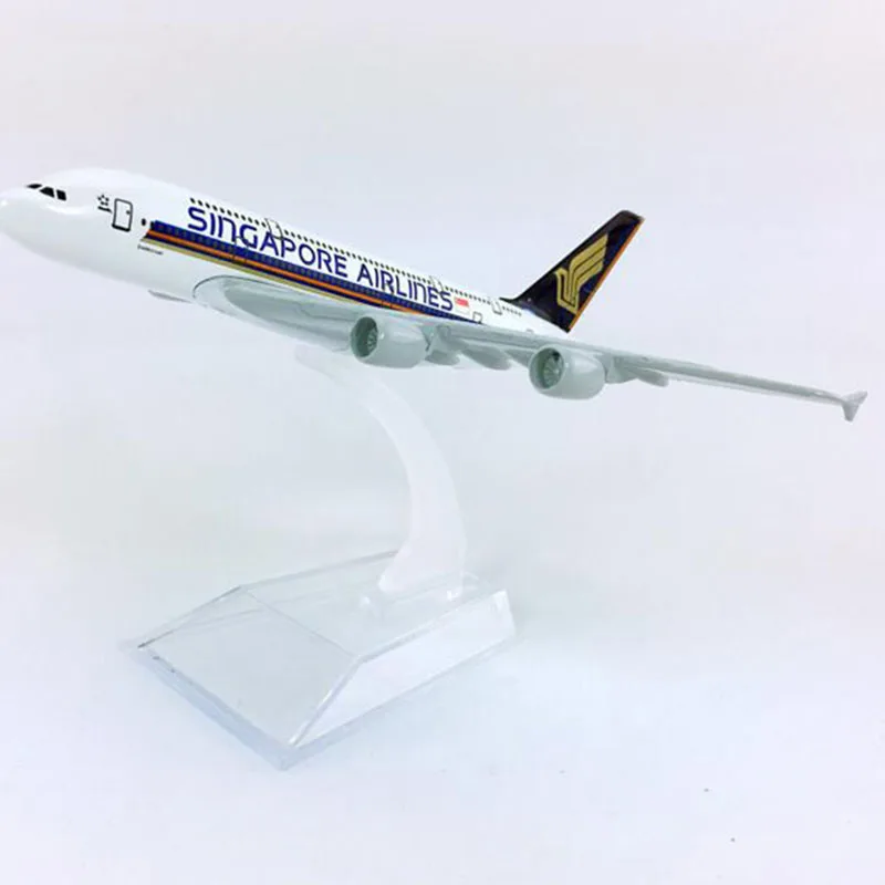 Коллекция 1:400 14 см Airbus A380 800 модель Сингапур самолета литой Сплав самолеты с