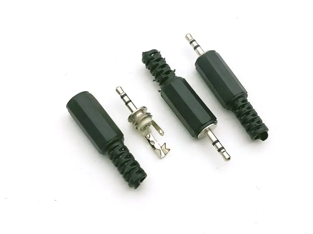 20 шт. 2 5 мм стерео штекер аудио адаптер для пайки черный|adaptor|adaptor jackadaptor plug |