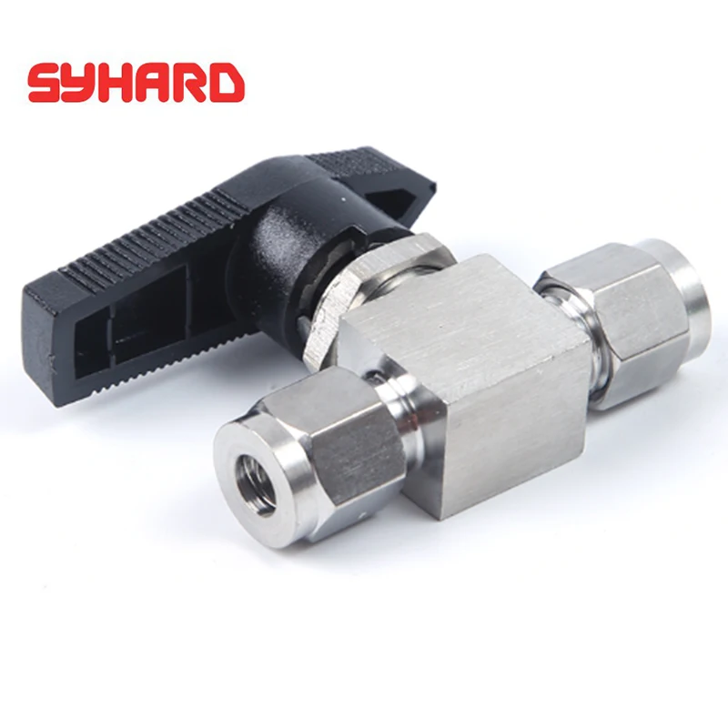 

304 stainless steel cutting ferrule thread ball valve panel ball valve