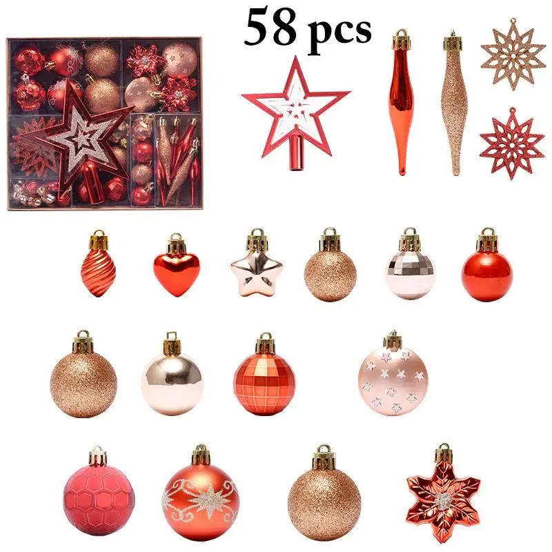 

Christmas Ball Xmas Hanging Ornament Christmas Tree Top Star Decoration For Home 2022 Christmas Ornaments Natal New Year