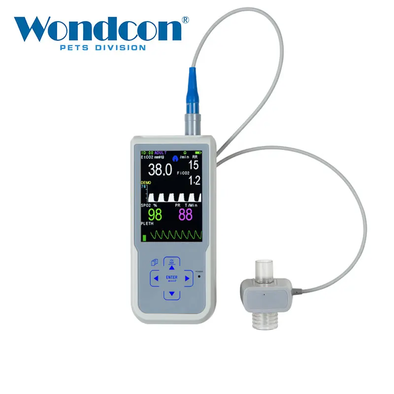 Wondcon WMV 650E Ветеринарный монитор SPO2 ETCO2 для собак и кошек Ветеринария