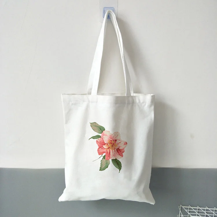 Розовая серия сумки Холщовая Сумка Хозяйственная на заказ Печать логотипа текст