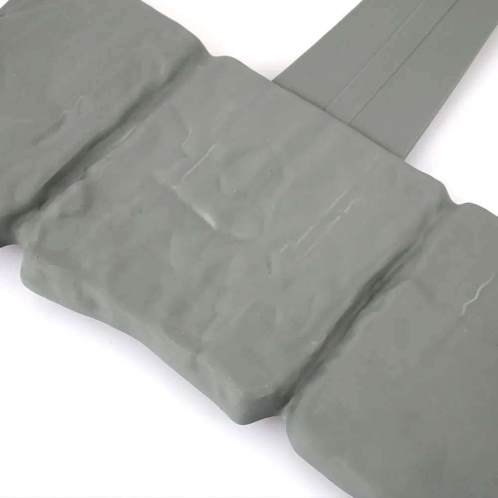 Садовый забор ограждение для сада практичное украшение красивый серый пластик 22