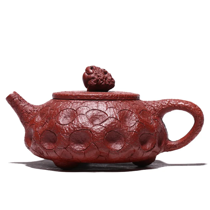 

Yixing mine Dahongpao Jinchan Shipiao purple clay pot handmade spring teapot Kung Fu Tea Set
