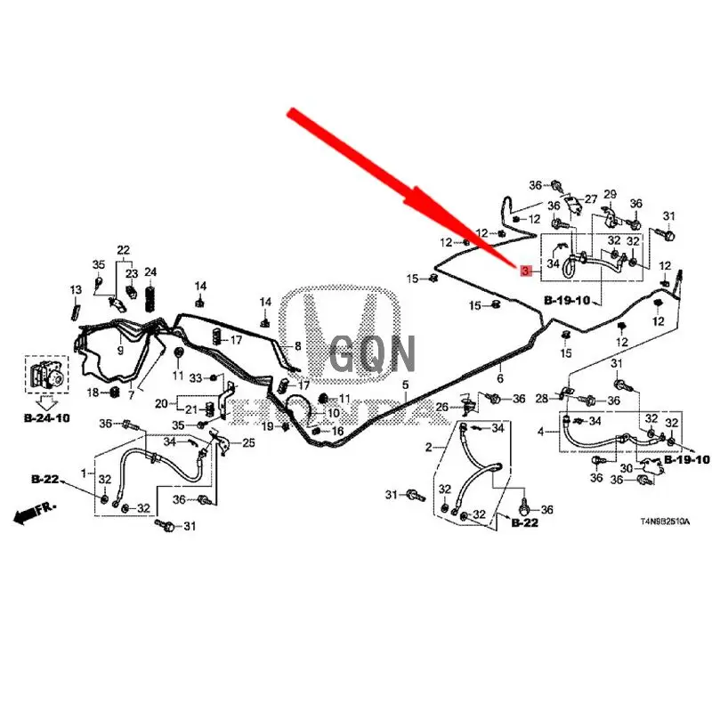 

Задний тормозной шланг 2016-Hon, тормозной шланг глушителя, левый и правый армированный тормозной стальной шланг горловины