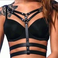 women sexy leather harness belts goth body bondage punk harajuku erotic bdsm waist suspenders straps lingerie accessories top