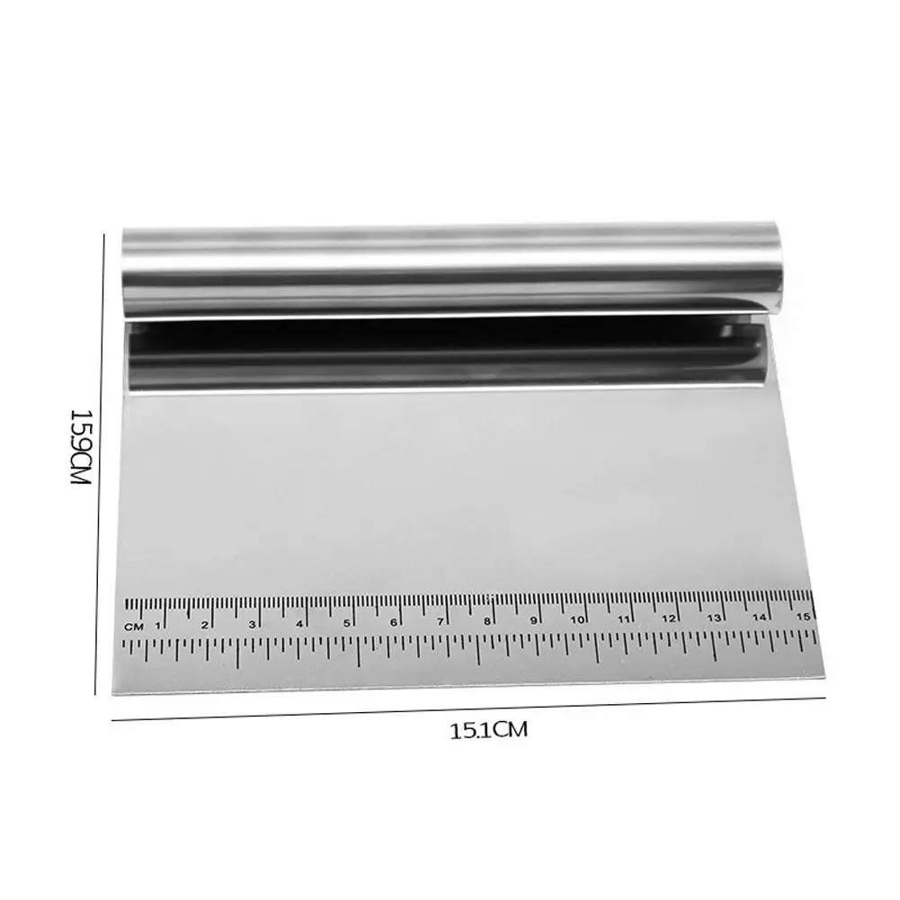 

Steel Cake Scraper Pastry Cutters Baking Cake Cooking Dough Scraper Fondant Spatulas Edge DIY Baking Decorating Tools