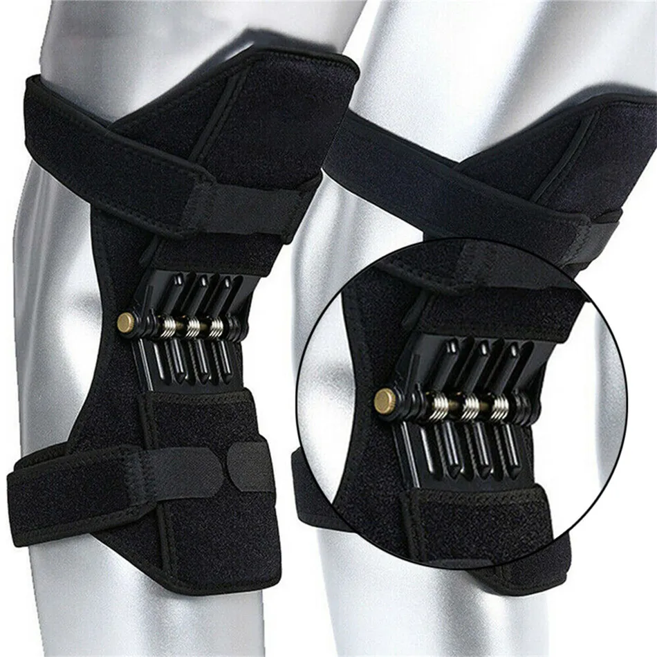 1Pair Power Leg Kneepad Joint Support Knee Pads Spring Force 360 degrees Brace | Climbing Accessories