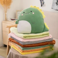 squish pillow plush toy forest animal pillow lion dinosaur tiger cattle crocodile bear avocado plush toy nap pillow with blanket