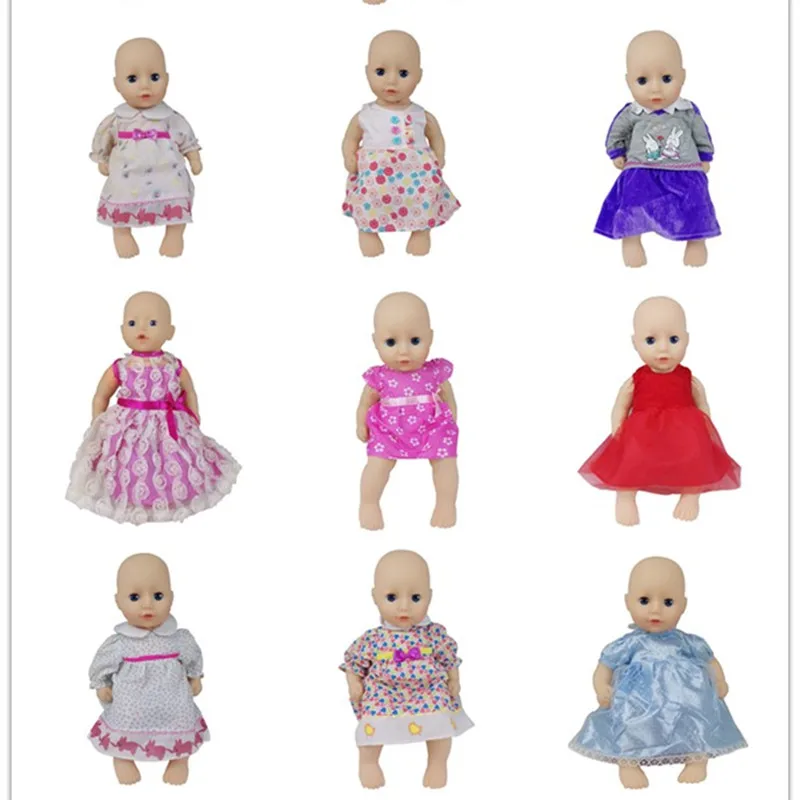 

5pcs/1set New Lovely Dress Doll clothes Wear fit for 36cm Baby Doll 14 Inch Dolls Clothes