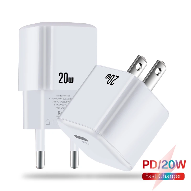 

USB Type C Charger 20W Portable USB C Charger Support Type C PD Fast Charging For iPhone 13 12 Pro Max 11 Quick Charging Adapter