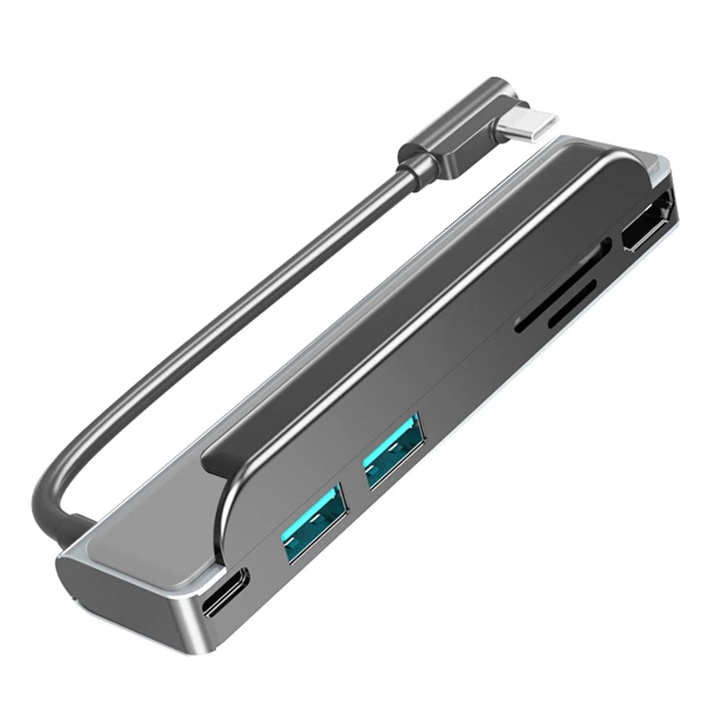 

Док-станция с разъемом USB Type-C HDMI-совместимая + USB3.0 + PD + Поддержка TF 4K для ноутбуков и ПК