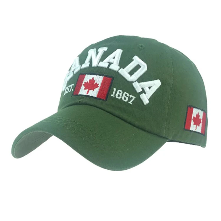 Бейсболка Мужская осенняя с вышивкой и флагом Канады | Аксессуары для одежды