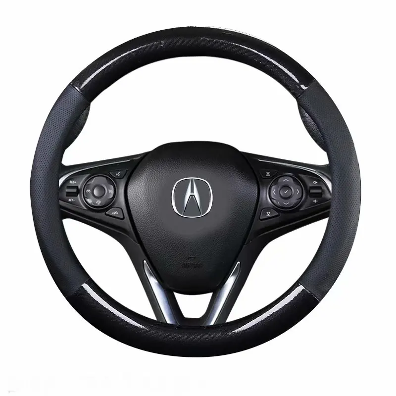 Аксессуары для стайлинга автомобиля кожаный чехол на рулевые колеса размер M 38 см