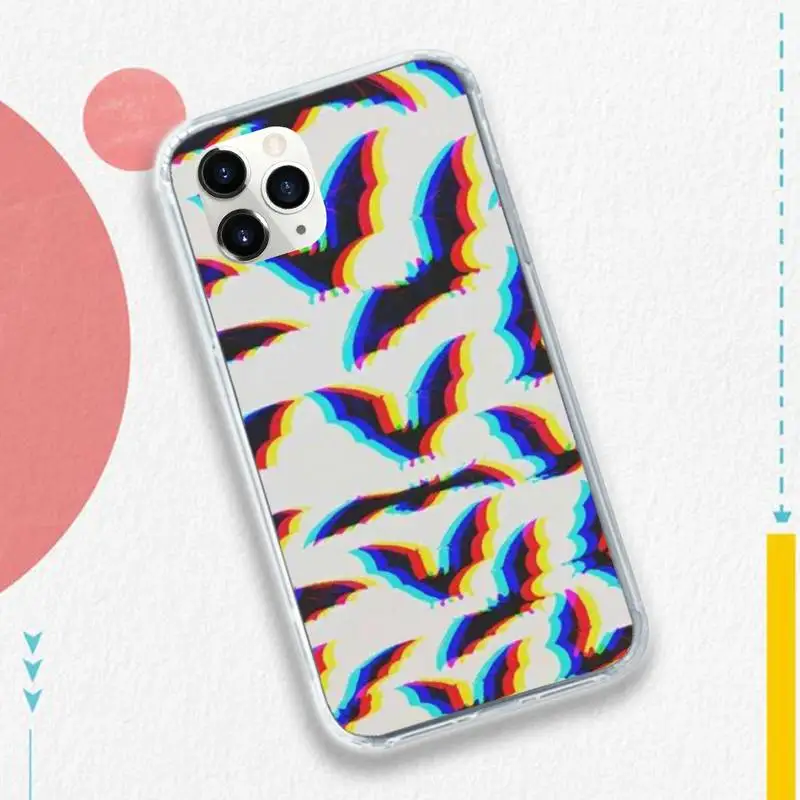 

Bat Skeleton Scary halloween Phone Case for iPhone 11 12 pro XS MAX 8 7 6 6S Plus X 5S SE 2020 XR