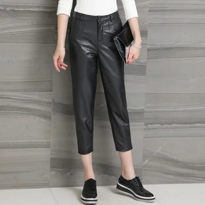 Top brand Genuine New Fashion Sheep Leather Pants H19  high quality
