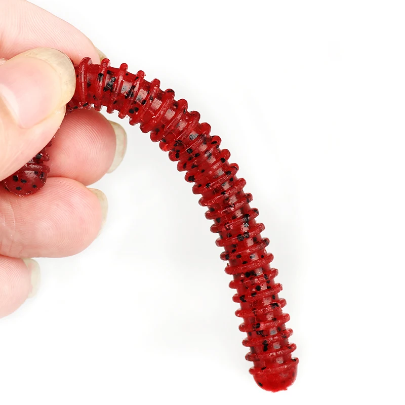 

ARDEA 6pcs soft plastic lure worm lure 10cm 6.3g soft bait lure silicone lure perch lure Striped worm soft fishing lure