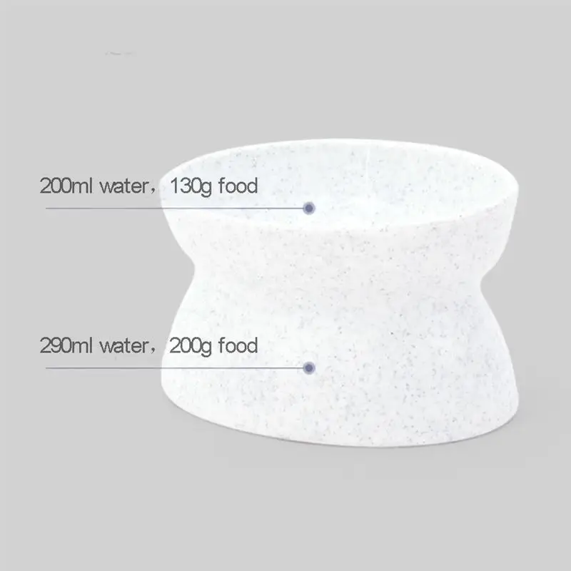 

2PCS Pet Bowl Dual Side Creative Plastic Simple Pet Food Bowl Pet Water Bowl for Pet
