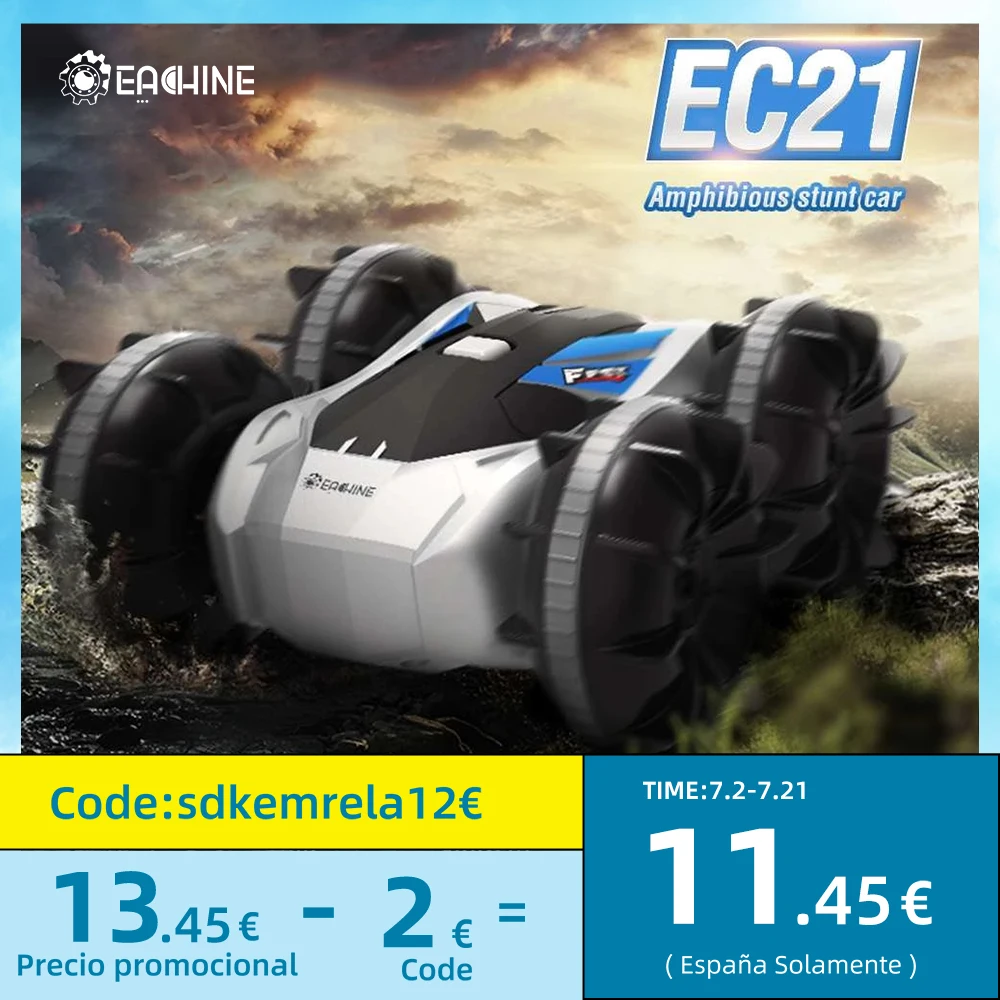 eachine ec21 2 в 1 амфибия rc дрейф автомоби