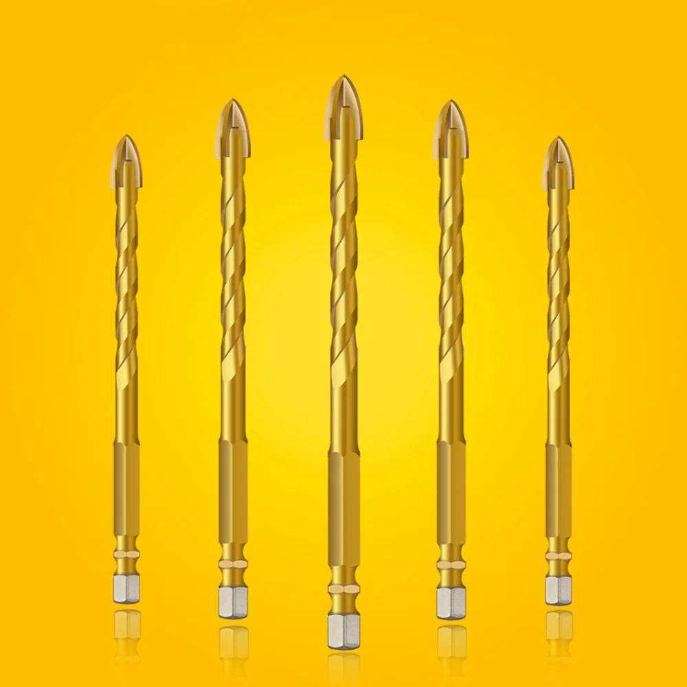 

Hex Cross Triangle Drill Bit 5-12mm For Ceramic Vitrified Tile Glass Marble