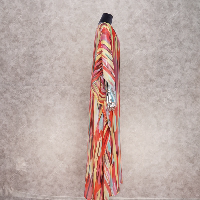 Шифоновая накидка большого размера для бикини Пляжная женщин парео туника