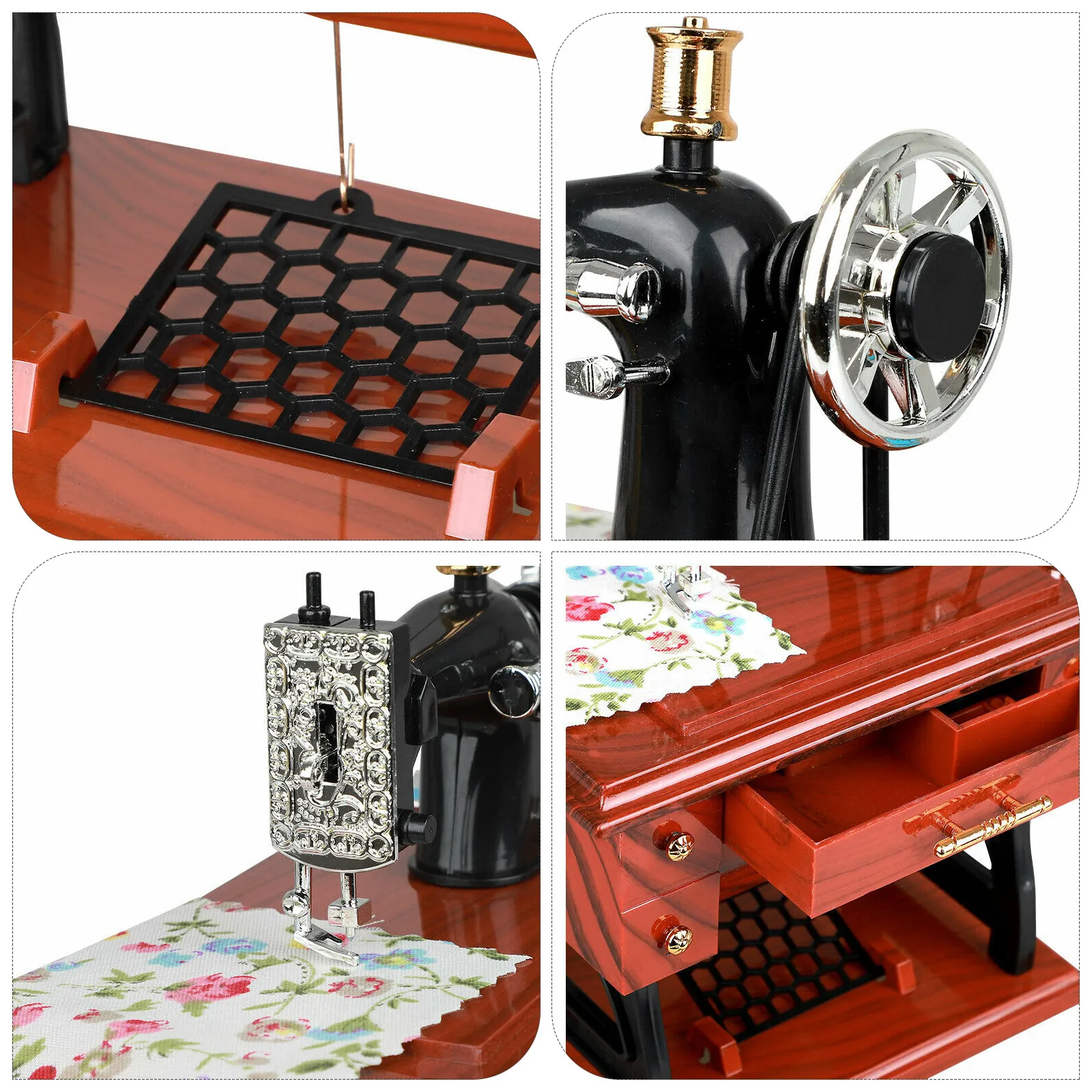 

Music Box Sewing Machine Music Box European Crafts Retro Sewing Clockwork Home Decoration Creative Birthday Christmas Gift
