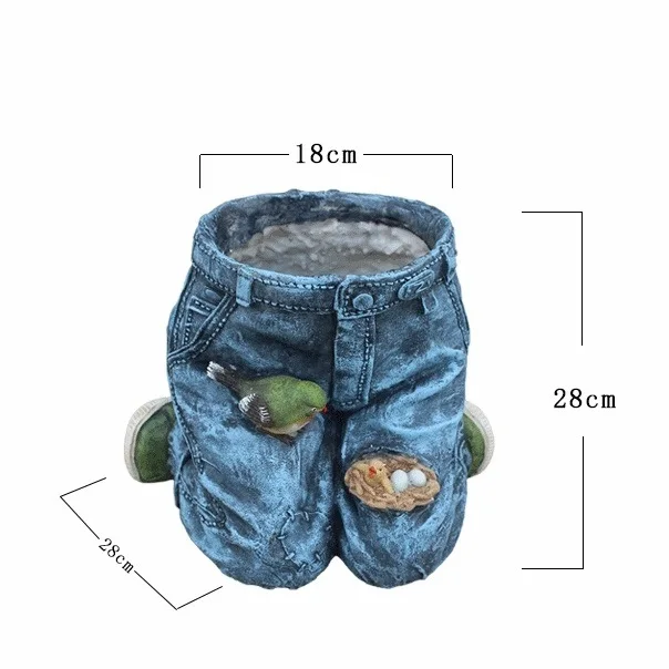 Каучуковые заплатки для брюк цветочный горшок декоративные джинсы птичье гнездо