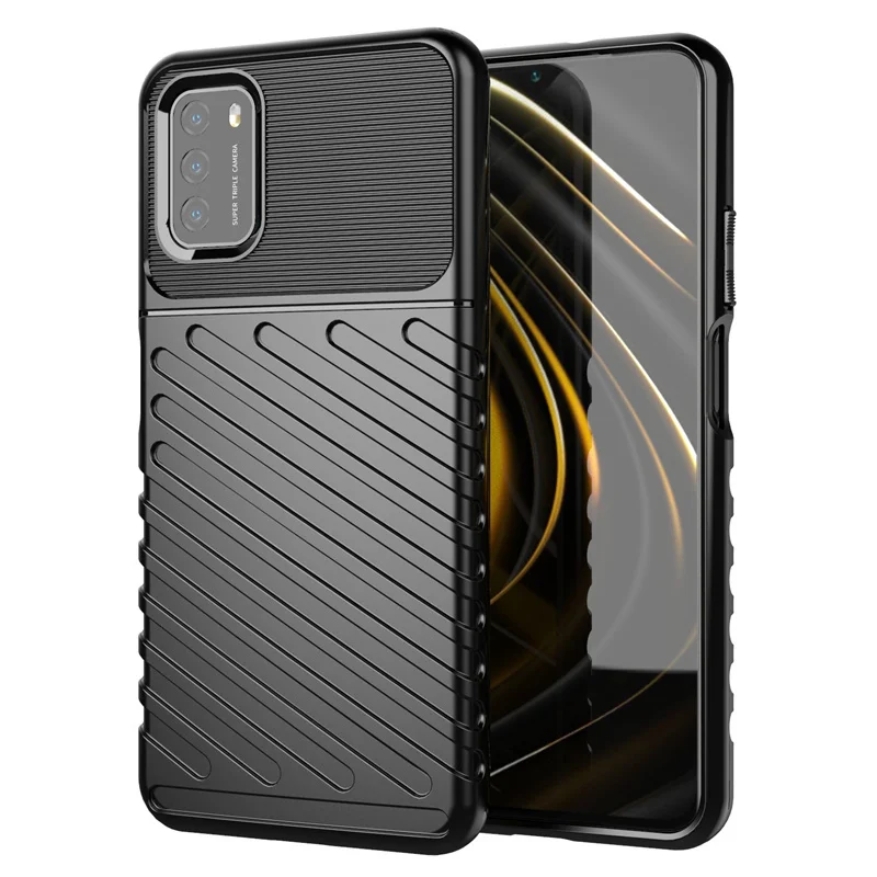 For Cover Xiaomi Poco M3 Case For Poco M3 Coque Silicone Armor Soft TPU Shockprook Phone Bumper Cover For Xiaomi Poco M3 Fundas