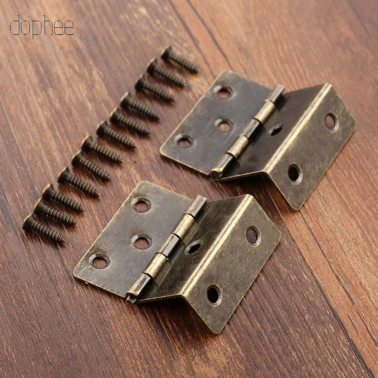Dophee 2/4 шт. дверные петли из цинкового сплава для шкафа ящика мебельная фурнитура