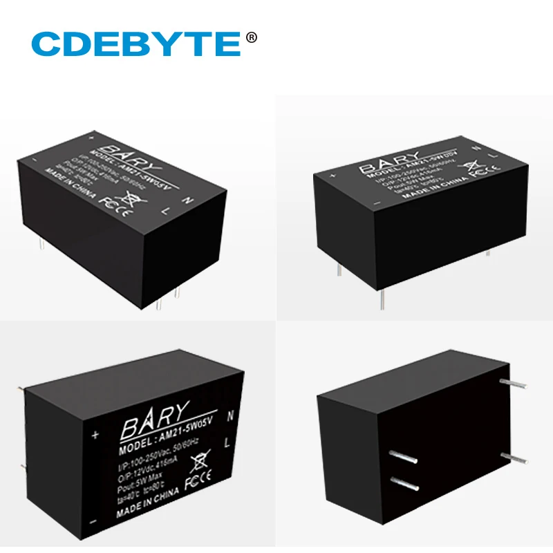 Модуль питания Buck AC DC 5W 60 кГц 78% эффективность AM21 5W05V CDEBYTE 1000mA постоянный ток Шаг