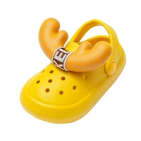childrens hole shoes cartoon cute eva childrens sandals indoor bath baotou slippers