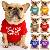cute dog tshirt for small medium dogs summer dog clothes french bulldog shirt kawaii pug costume pet dog clothing dropshipping