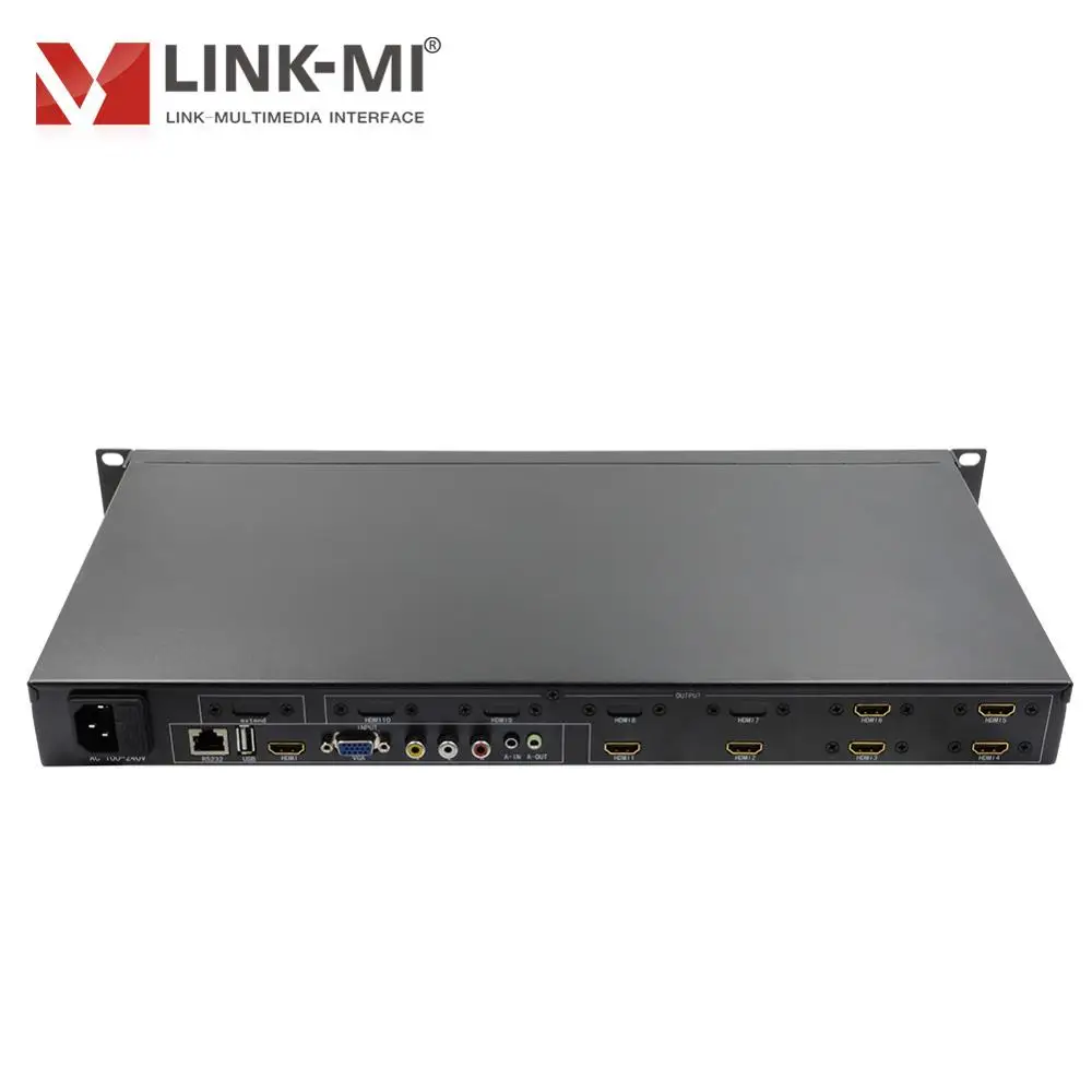 LINK-MI TV06 2x2 3x2 Video Wall Controller USB HDMI VGA AV TV processor 6 screen splicing Display 180 degrees rotation | Электроника