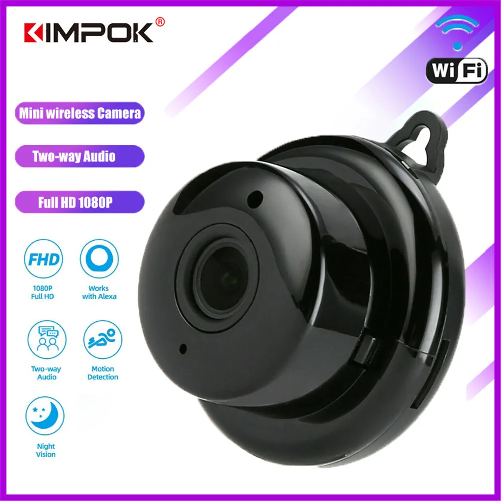 Кимпок 1080P Беспроводной экшн камера с Wi Fi подключением Камера домашней