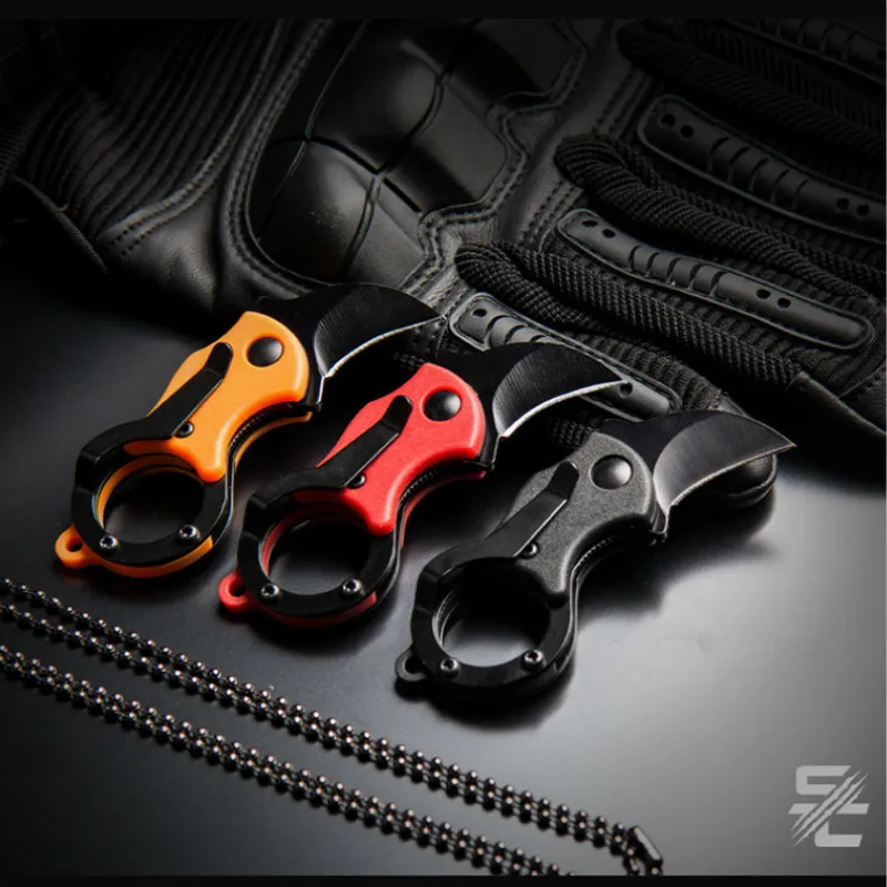 Ожерелье с ключами орла нож коготь креативный мини для улицы керамбит карманный