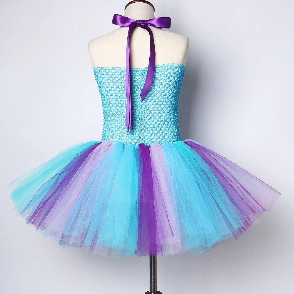 Toddler Little Mermaid Dress Girl Kids Halloween Costume Girls Princess Tutu Dresses for Birthday Party Gift 1-12 Years Old | Детская