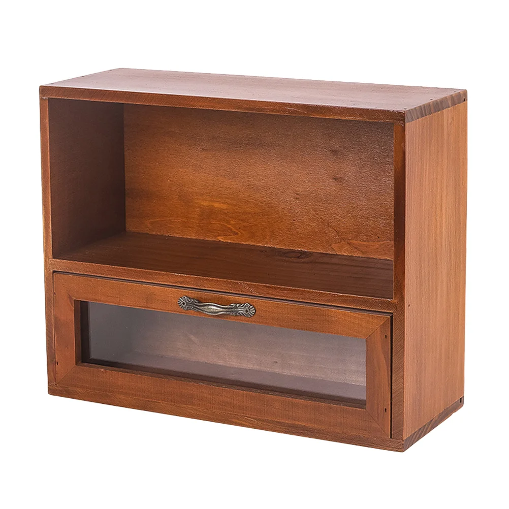 

Прочный деревянный держатель для хранения косметики