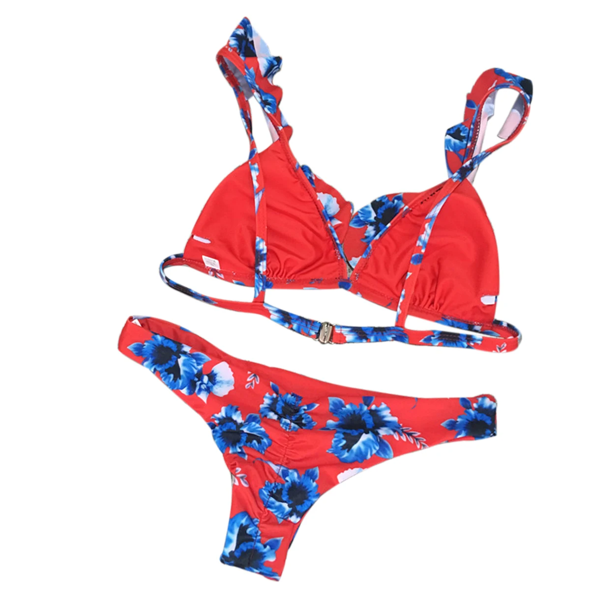 Женский купальник женский с цветочным принтом из двух частей сексуальный