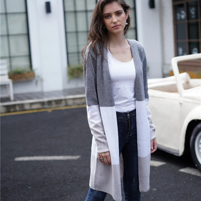 2019 Fashion Cardigans Knitted Sweaters Women Autumn Thin Knit Cardigan Sweater Cotton Long Outwear Coat Female Plus Size XL |