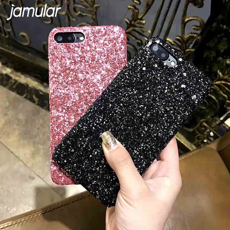 Роскошный блестящий чехол для телефона JAMULAR, чехол для телефона iPhone X 11 Pro 8 7 6 XS MAX XR, цветная задняя крышка, Жесткий Чехол