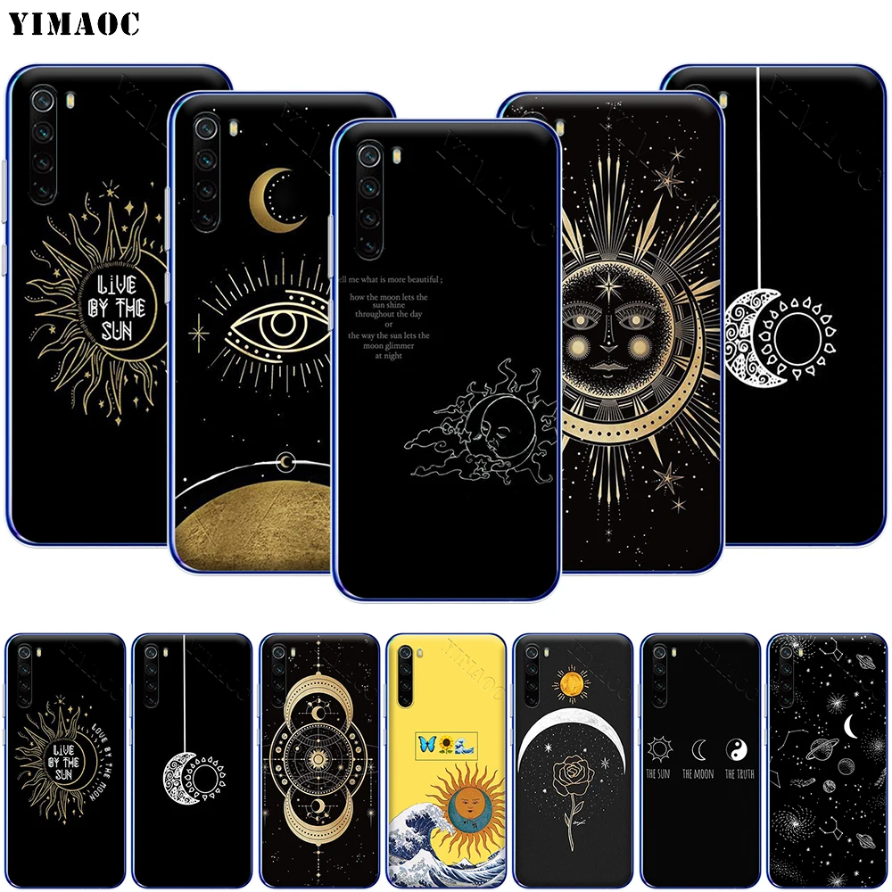Чехол YIMAOC с Луной и солнцем для Xiaomi Redmi Note 8 8A 7 6 5 5A Pro 4X 4A Prime Plus|Бамперы| |