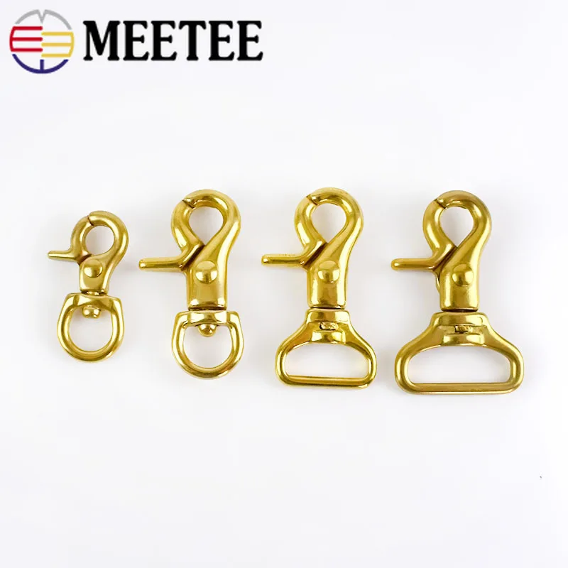 Meetee 2 шт. 10/11/20/25 мм металлическая латунная застежка для сумки застежки поворотный