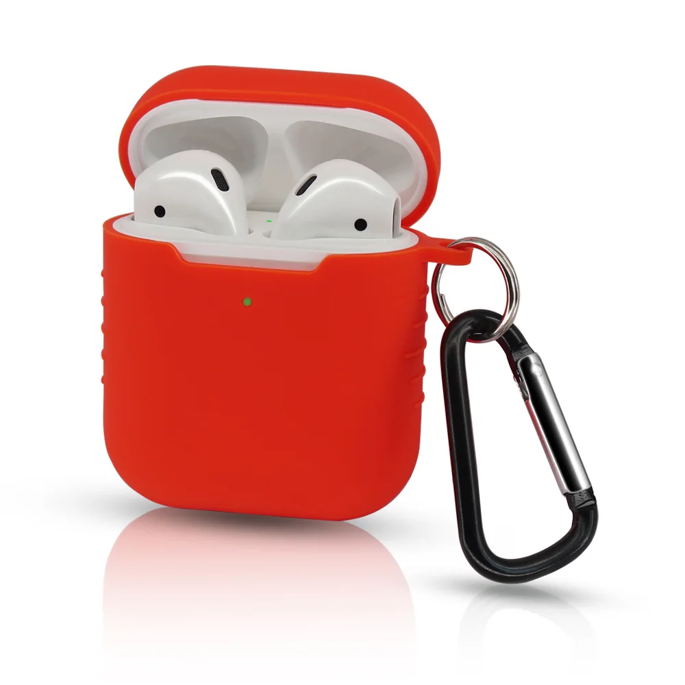 red 3D мультяшный милый чехол Marvel Deadpool для Airpods 1/2, силиконовые защитные наушники, аксессуары для Apple Airpods 1/2 - Цвет: red