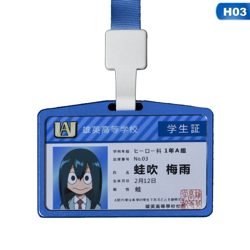 Аниме Мой герой Academy Boku No Hero Asui Tsuyu OCHACO URARAKA акриловый держатель карт Брелок Сумочка Кулон Косплей Рождественские подарки