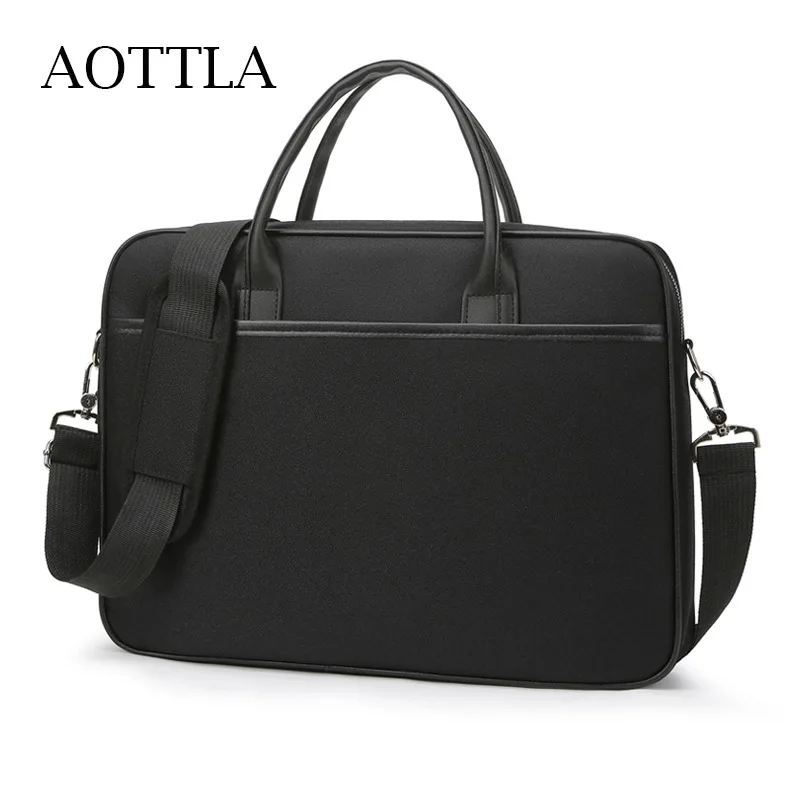 

Портфель AOTTLA мужской для ноутбука 15-6 дюймов, сумка на плечо в повседневном стиле, саквояж кросс-боди в деловом стиле