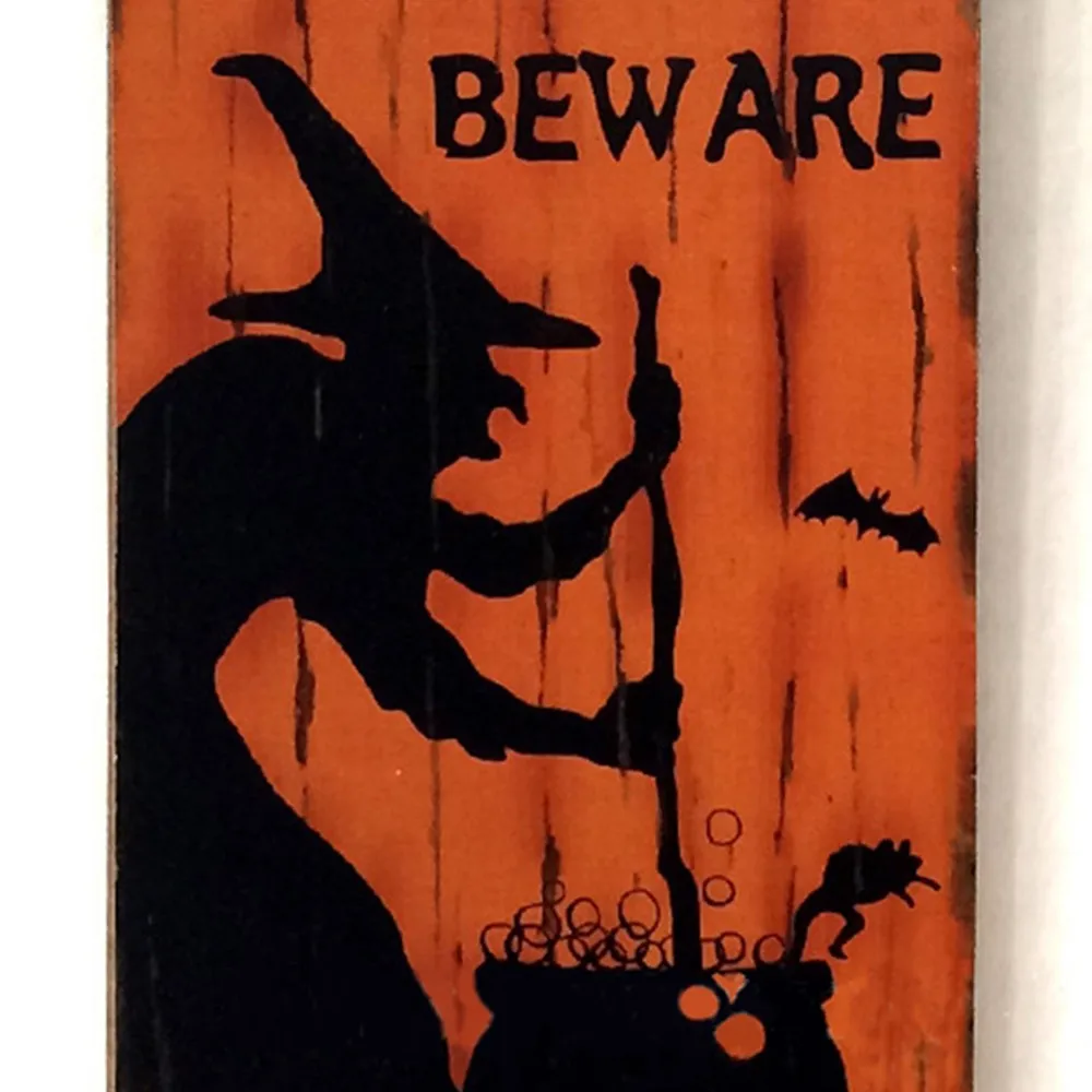 Деревянные изделия на Хэллоуин Деревянный фестиваль Карнавал украшения ночной