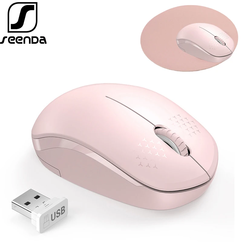 SeenDa Бесшумная 2 4G Беспроводной Мышь для портативного компьютера