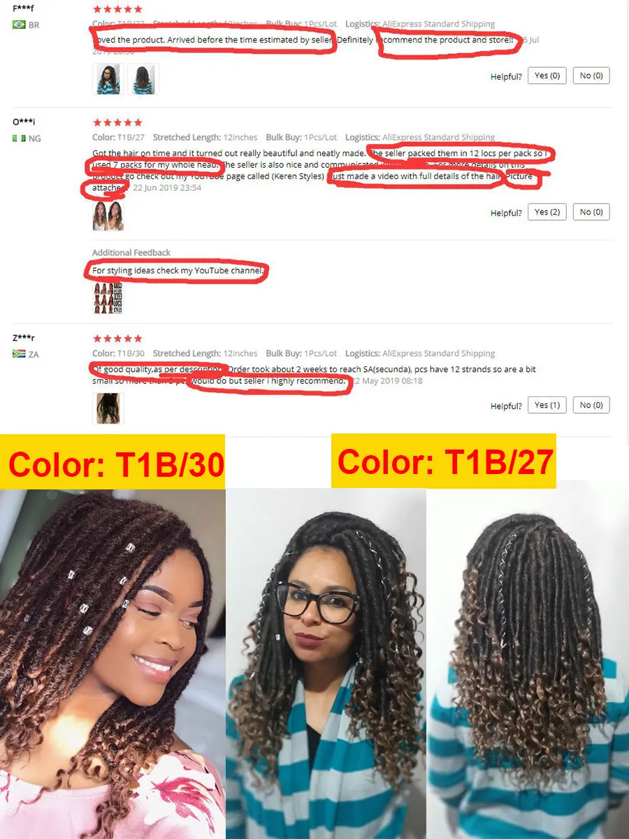 MokoGoddess вязанные волосы для наращивания богиня Faux locs Curly вязанные косички синтетические волосы Омбре косички